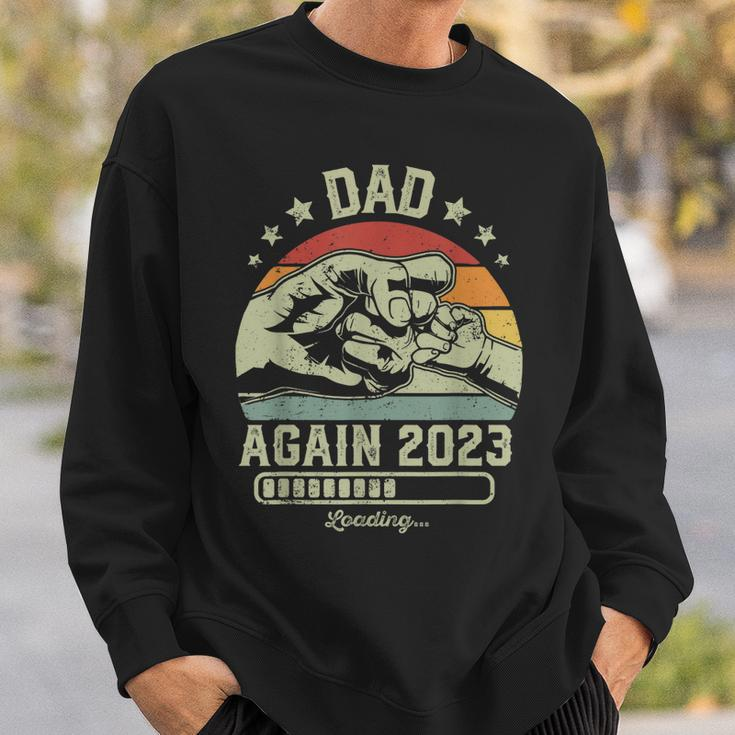 Retro Dad Again Est 2023 Loading Future New Vintage Sweatshirt Gifts for Him