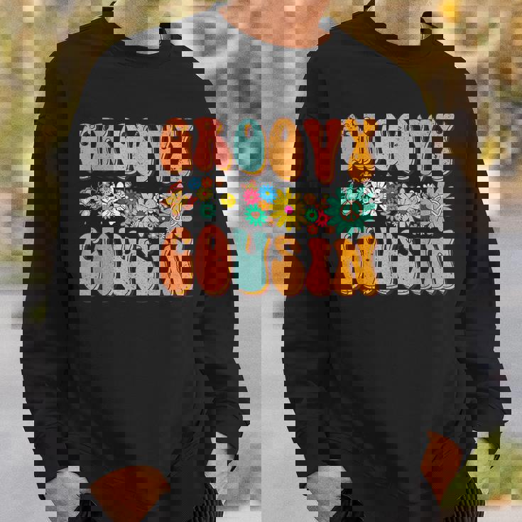 Retro Groovy Birthday Family Matching Cute Groovy Cousin Sweatshirt Gifts for Him Retro Groovy Birthday Family Matching Cute Groovy Cousin Sweatshirt Gifts for Him