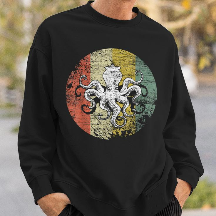 Retro Octopus Men Women Sweatshirt Graphic Print Unisex Gifts for Him
