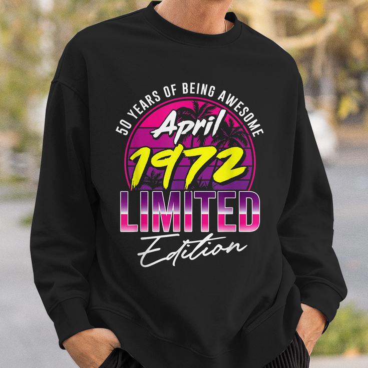 Retro Vintage April 1972 Sweatshirt, Geburtstagsparty für Männer & Frauen Geschenke für Ihn