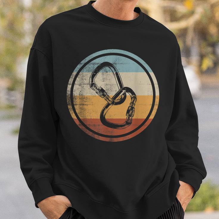 Retro Vintage Bergsteiger Klettern Bergsteigen Sweatshirt Geschenke für Ihn