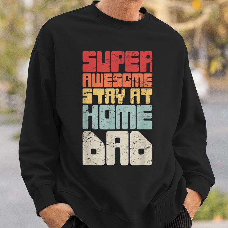 Retro Vintage Funny Husband Stay At Home Dad Sweatshirt Gifts for Him
