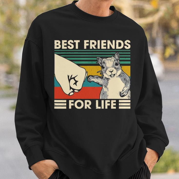 Retro Vintage Squirrel Best Friend For Life Fist Bump V2 Sweatshirt Gifts for Him