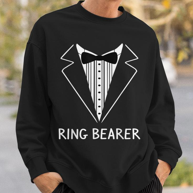 Ring Bearer Wedding Tux Bachelor Ceremony Groom Sweatshirt Gifts for Him