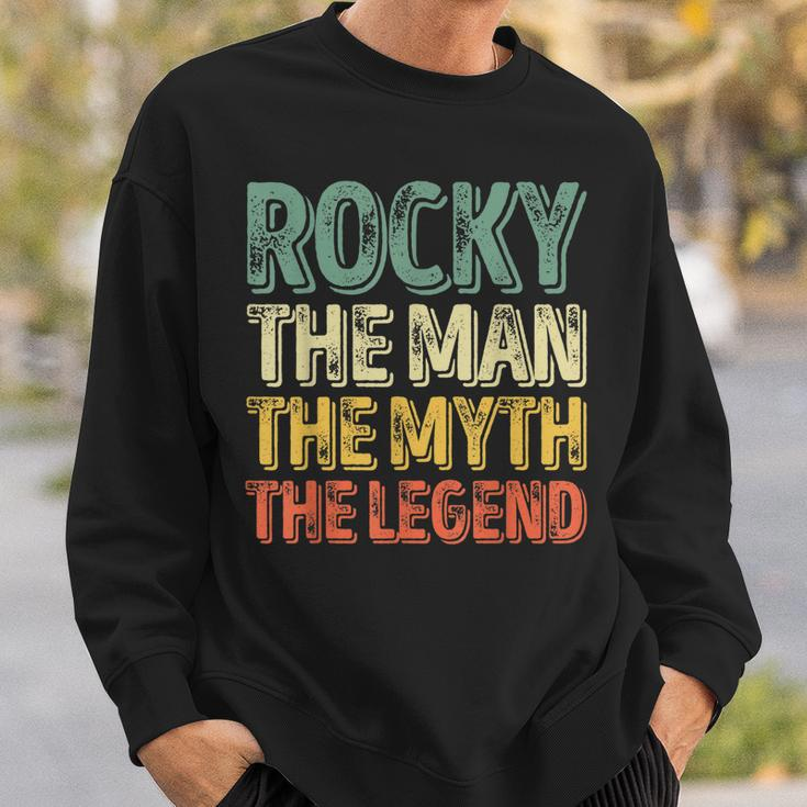 Rocky The Man The Myth The Legend First Name Rocky Gift For Mens Sweatshirt Gifts for Him