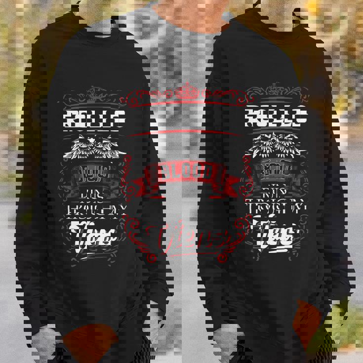 Rollo Blood Runs Through My Veins Sweatshirt Gifts for Him