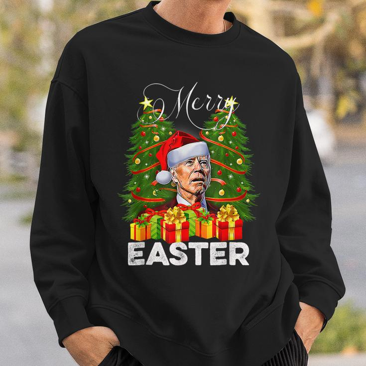 Santa Joe Biden Happy Easter Ugly Christmas V24 Men Women Sweatshirt Graphic Print Unisex Gifts for Him