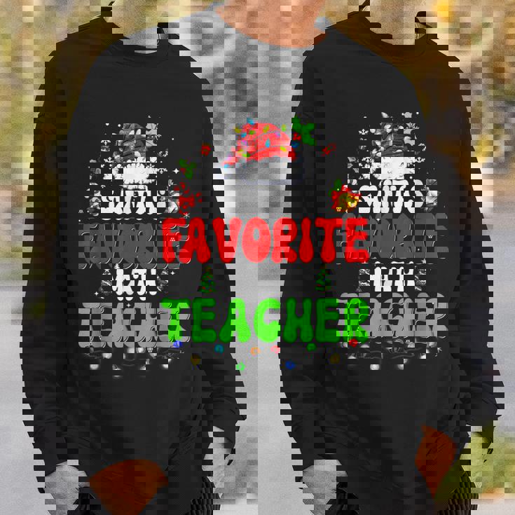 Santas Favorite Dance Teacher Group Matching Christmas 2022 Men Women Sweatshirt Graphic Print Unisex Gifts for Him