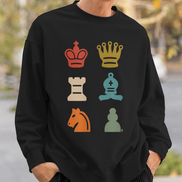 Schach Schachmatt Schachbrett Brettspiel Strategie Taktik Sweatshirt Geschenke für Ihn