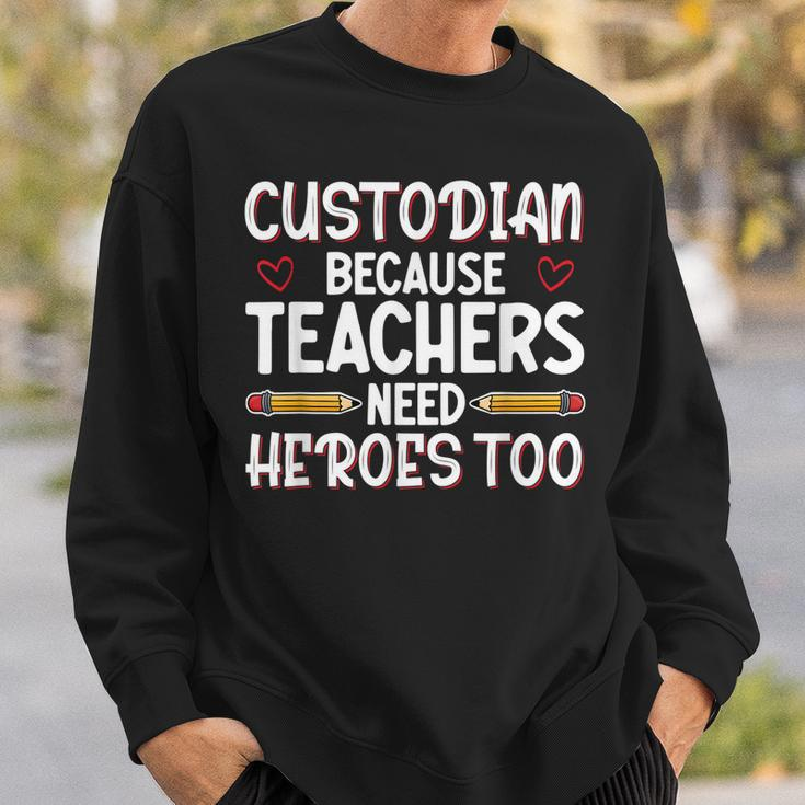 School Custodian – Funny Best Custodian Ever Back To School Sweatshirt Gifts for Him