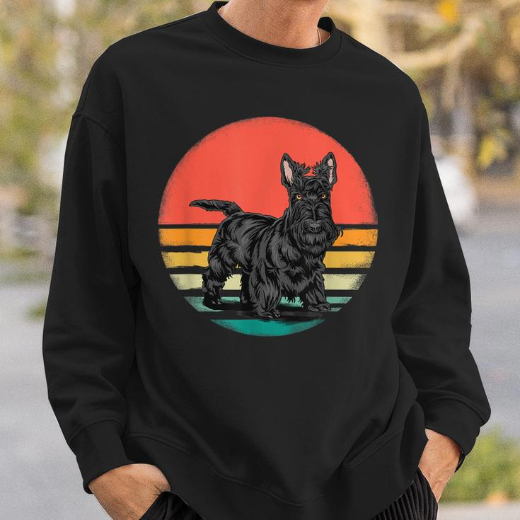 Scottish Terrier Hundeliebhaber Im Retro-Stil 70Er-Jahre Sweatshirt Geschenke für Ihn