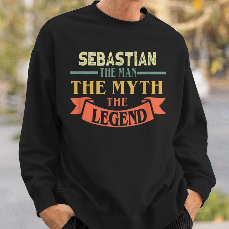 Sebastian Der Mann Mythos Legende Sweatshirt, Personalisiert Geschenke für Ihn