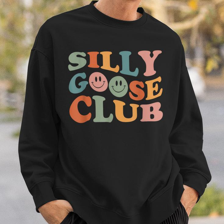 Silly Goose Club Silly Goose Meme Smile Face Trendy Costume Sweatshirt Gifts for Him