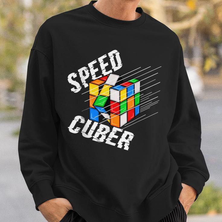 Speed Cuber Speed Cubing Puzzles Cubing Puzzles Sweatshirt Gifts for Him