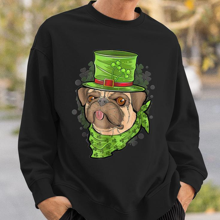 St Patricks Day Pug Puppy Dog Gift Lover Dog Sweatshirt Gifts for Him