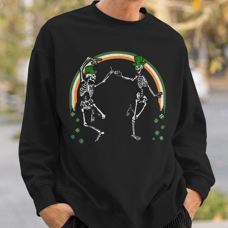 St Patricks Day Skeleton Dancing Skeletons Sweatshirt Gifts for Him