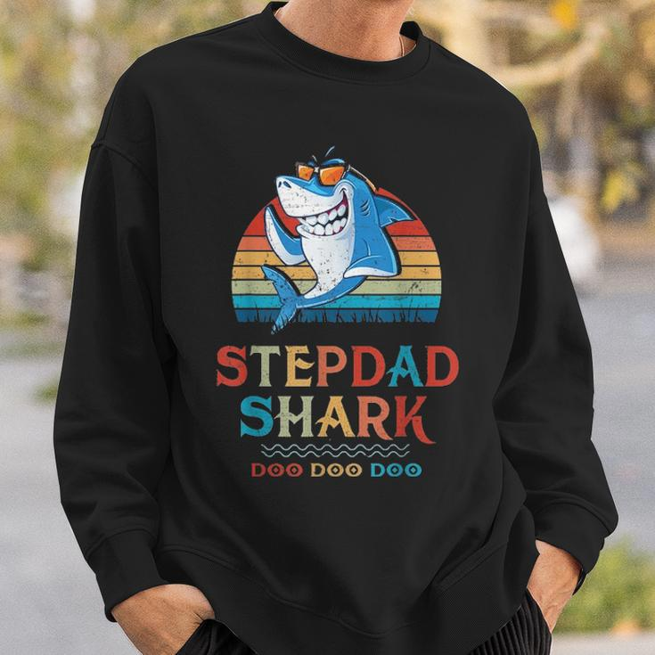Stepdad Shark Fathers Day Gift V2 Sweatshirt Gifts for Him