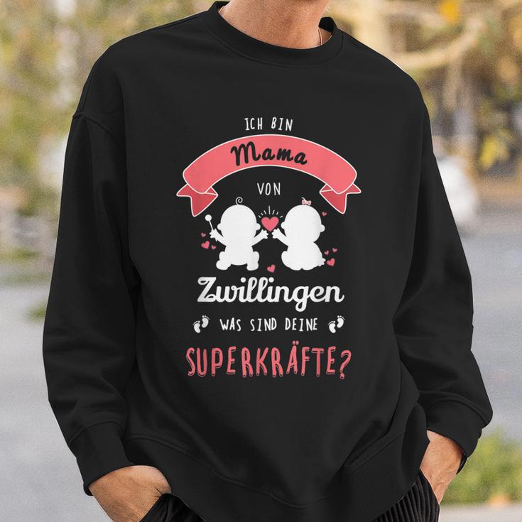 Stolze Mama Zwillinge Geschenk Zwillingsmama Geschenk Damen Sweatshirt Geschenke für Ihn