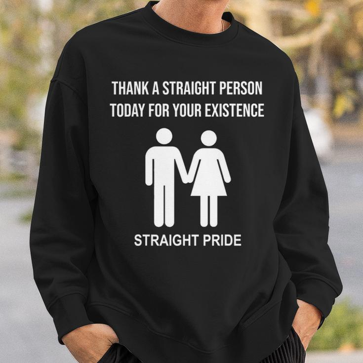 Straight Pride Proud To Be StraightIm Not Gay Sweatshirt Gifts for Him