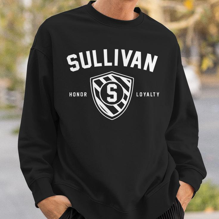 Sullivan Family Shield Last Name Crest Matching  V2 Men Women Sweatshirt Graphic Print Unisex Gifts for Him