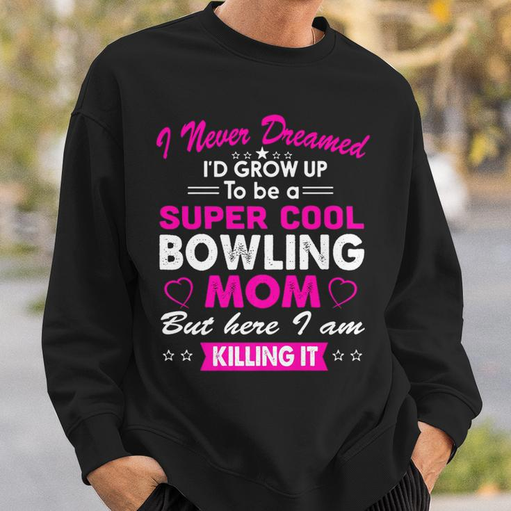 Super Cool Bowling Mom Womens Sports Men Women Sweatshirt Graphic Print Unisex Gifts for Him