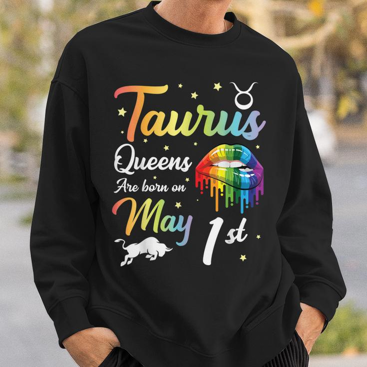 Taurus Queens Are Born On May 1St Happy Birthday To Me You Sweatshirt Gifts for Him