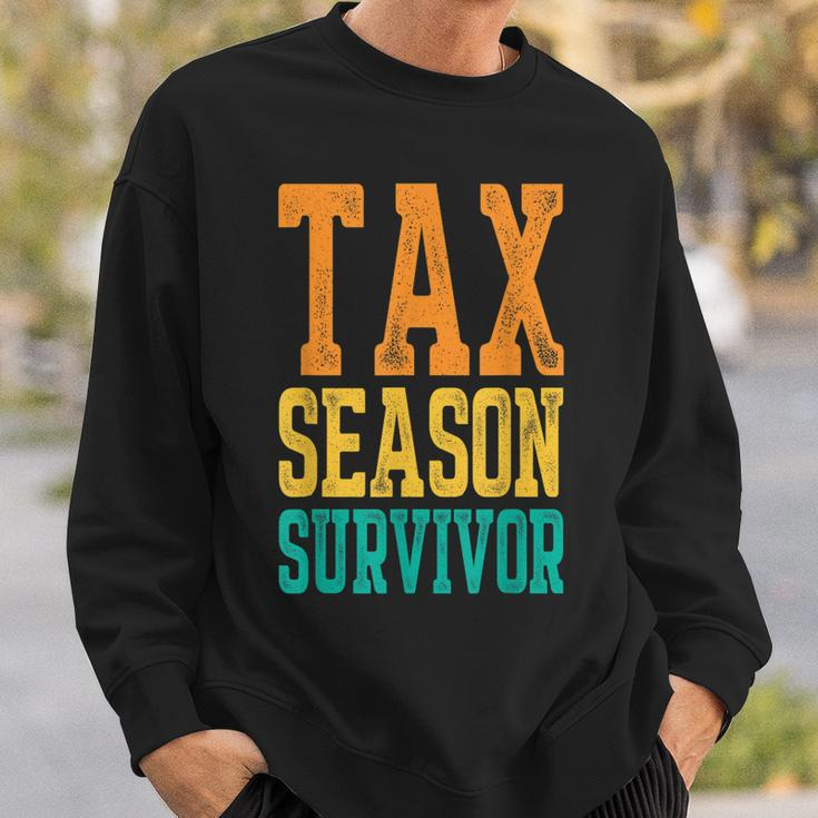 Tax Season Survivor Funny Tax Season Accountant Taxation Sweatshirt Gifts for Him