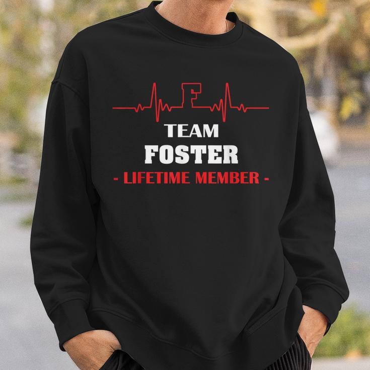Team Foster Lifetime Member Blood Completely Family Men Women Sweatshirt Graphic Print Unisex Gifts for Him