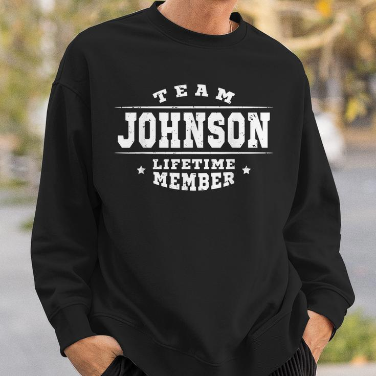 Team Johnson Lifetime Member - Proud Family Name Surname Men Women Sweatshirt Graphic Print Unisex Gifts for Him