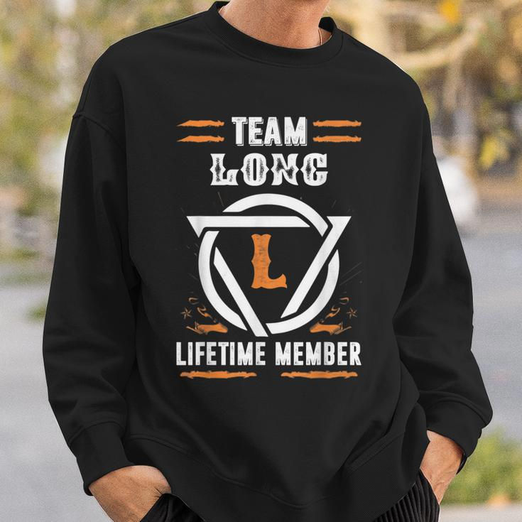 Team Long Lifetime Member Gift For Surname Last Name Men Women Sweatshirt Graphic Print Unisex Gifts for Him