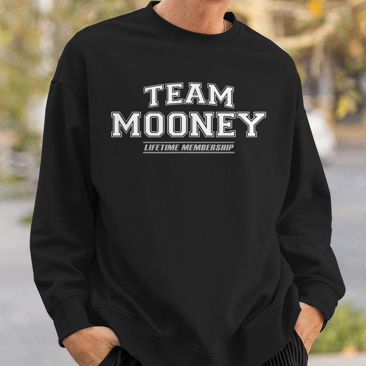 Team Mooney | Proud Family Surname Last Name Gift Men Women Sweatshirt Graphic Print Unisex Gifts for Him