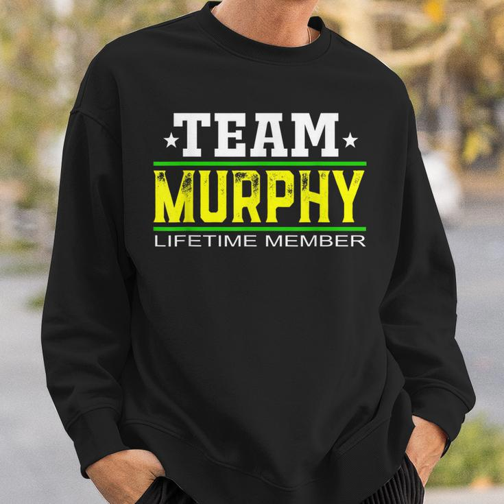 Team Murphy Lifetime Member Surname Last Name Tree Reunion Men Women Sweatshirt Graphic Print Unisex Gifts for Him