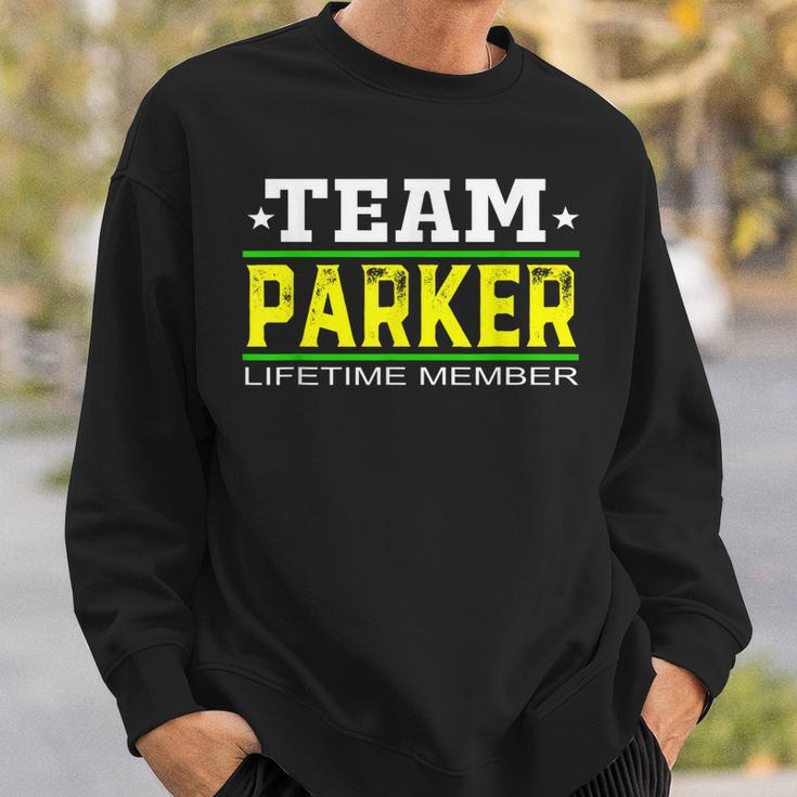 Team Parker Lifetime Member Surname Last Name Tree Reunion Men Women Sweatshirt Graphic Print Unisex Gifts for Him