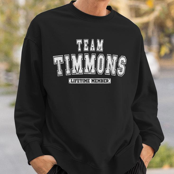 Team Timmons Lifetime Member Family Last Name Sweatshirt Gifts for Him