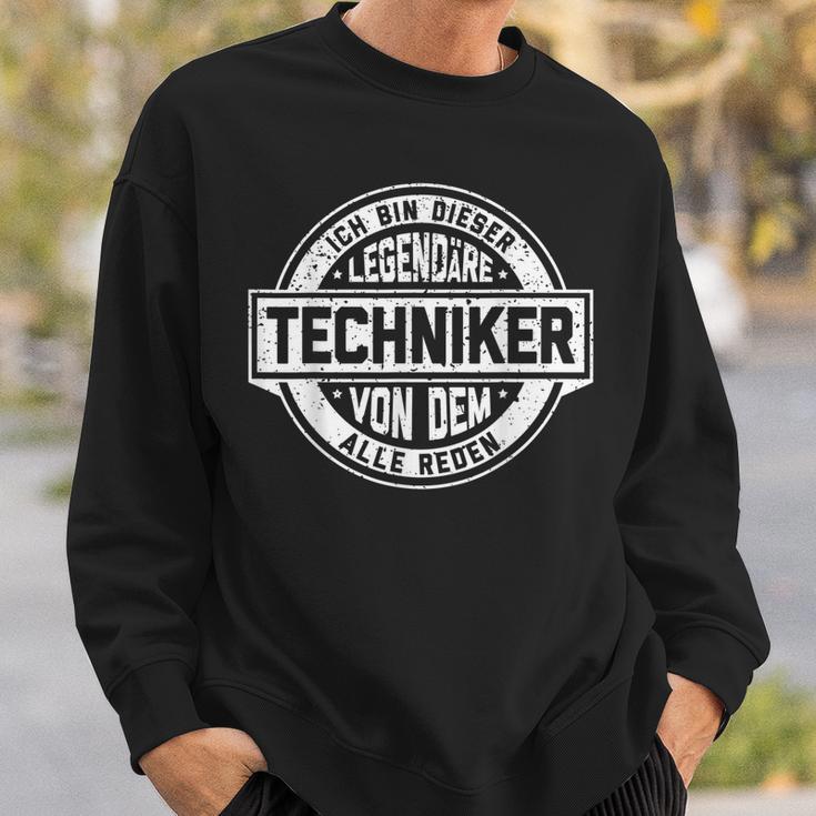 Techniker Legende Witziger Vintage Spruch Sweatshirt Geschenke für Ihn