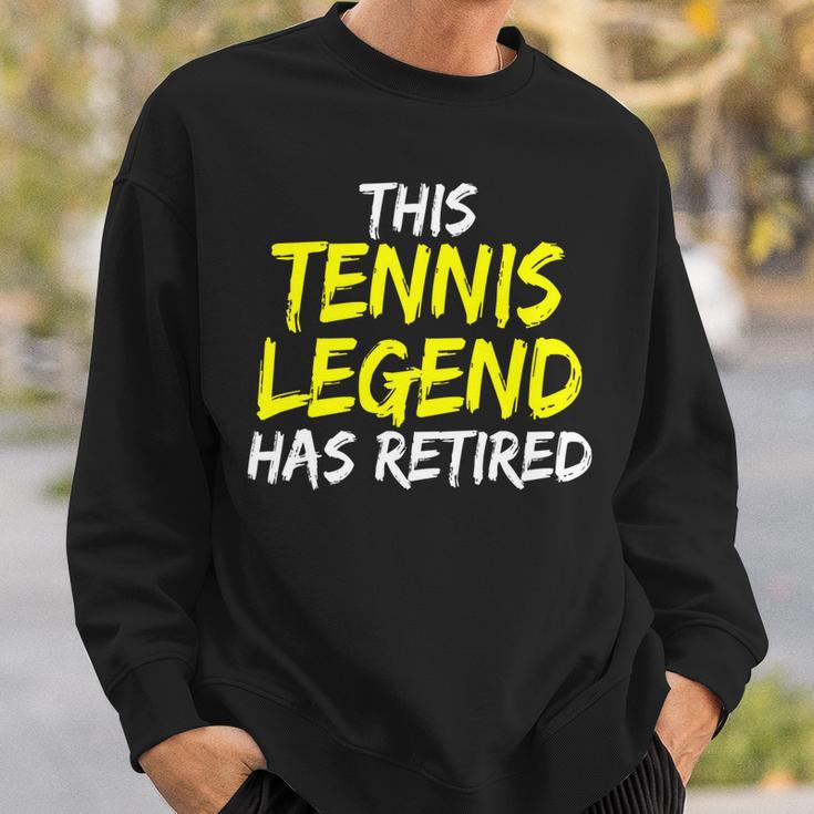 Tennistrainer This Tennis Legend Has Retired Tennisspieler Sweatshirt Geschenke für Ihn