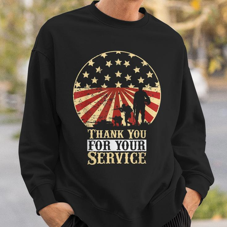 Thank You For Your Service On Veterans Day And Memorial Day Sweatshirt Gifts for Him