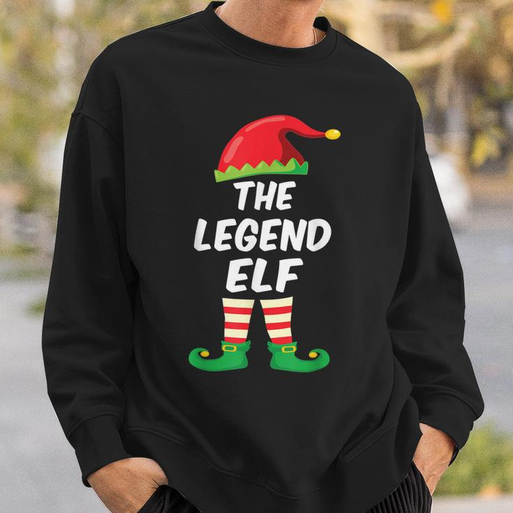 The Legend Elf Family Matching Funny Christmas Costume Sweatshirt Gifts for Him