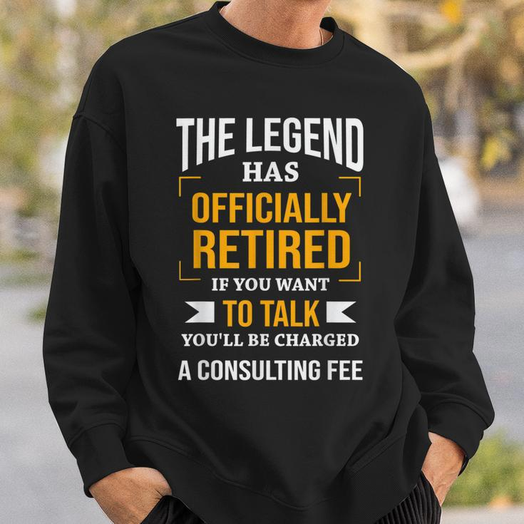 The Legend Has Officially Retired Funny Retirement Sweatshirt Gifts for Him