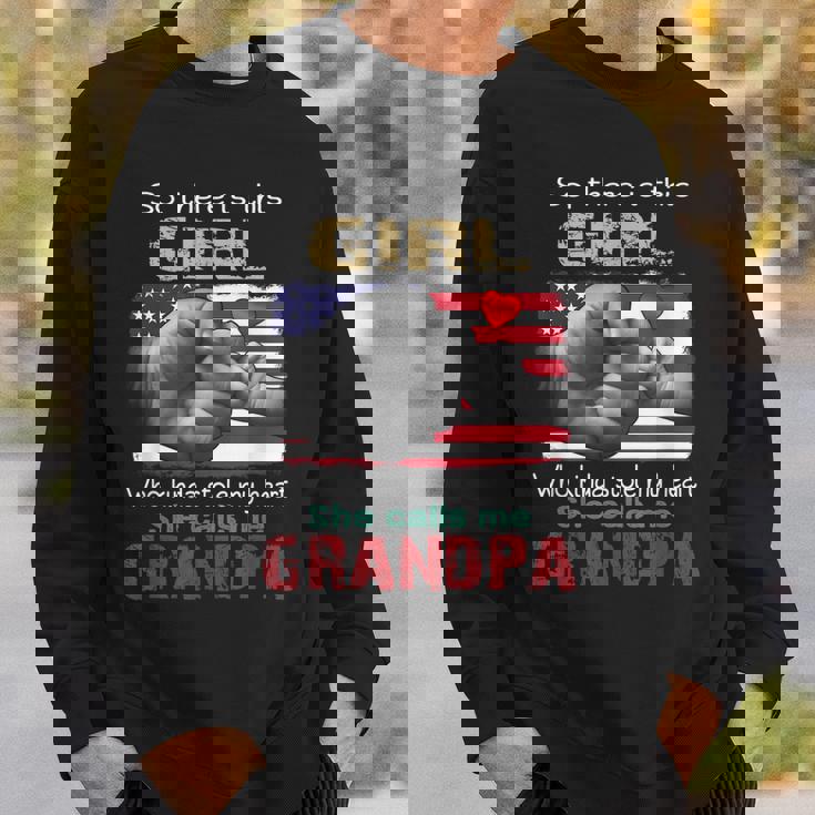This Girl Who Kinda Stole My Heart She Calls Me Grandpa Sweatshirt Gifts for Him