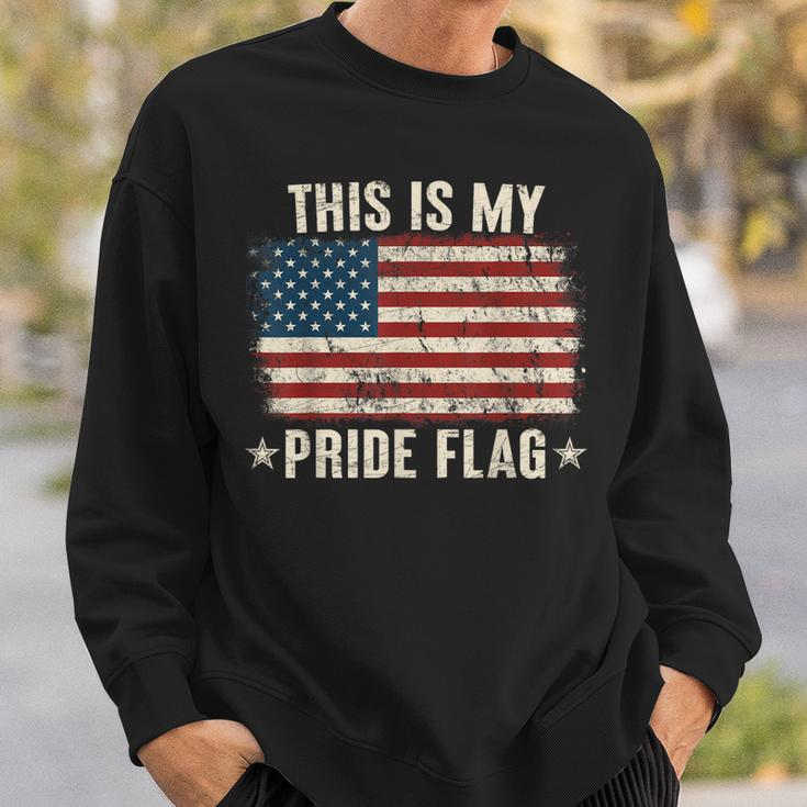 This Is My Pride Flag Usa American 4Th Of July Patriotic Sweatshirt Gifts for Him