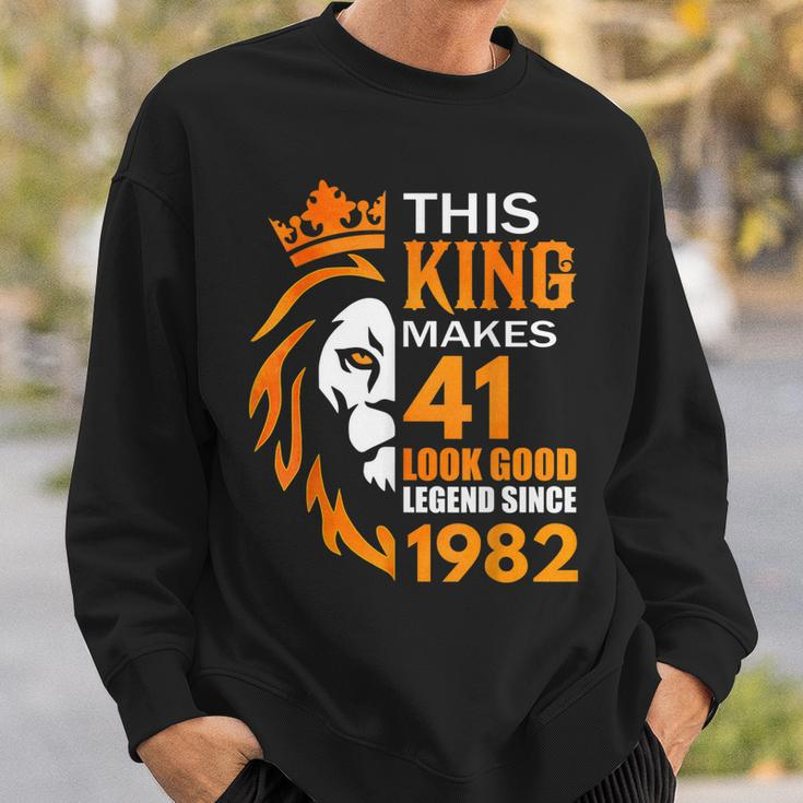 This King Makes 41 Look Good Legend Since 1982 Sweatshirt Gifts for Him