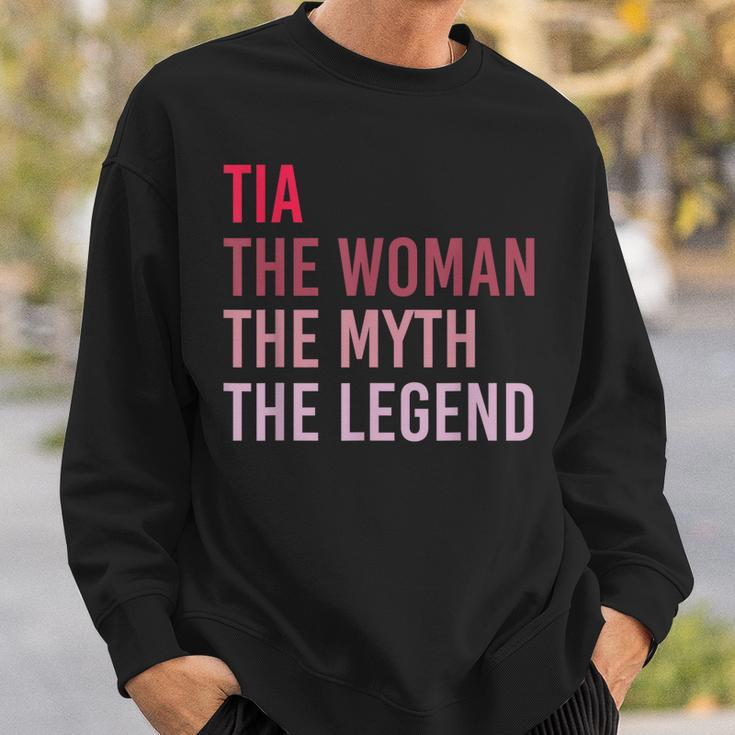 Tia The Woman Myth Legend Personalized Name Birthday Gift Sweatshirt Gifts for Him