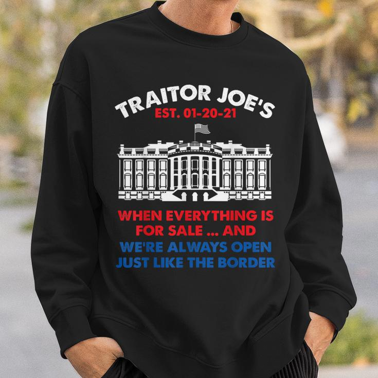 Traitor Joes Est 01 20 21 Funny Anti Biden Sweatshirt Gifts for Him
