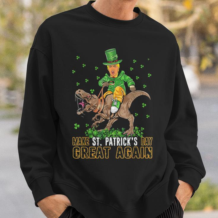 Trum RideRex Make St Patricks Day Great Again Funny Sweatshirt Gifts for Him