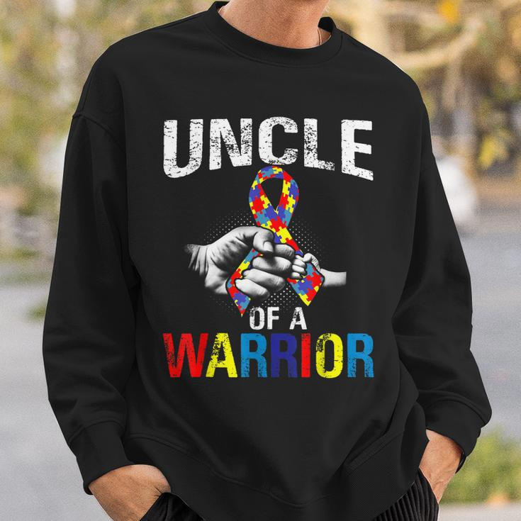 Uncle Of A Warrior Autism Awareness Sweatshirt Gifts for Him