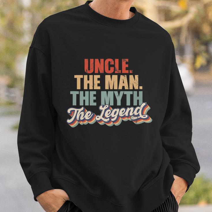 Uncle The Man The Myth The Legend Funny Vintage Retro Cool Sweatshirt Gifts for Him