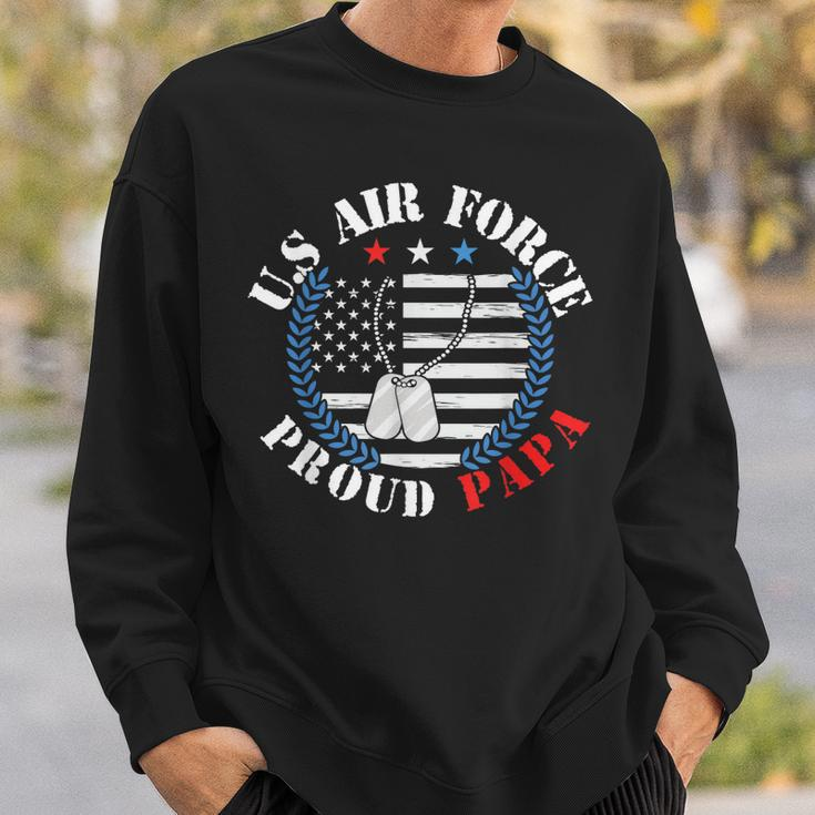Us Air Force Veteran US Air Force Proud Papa Sweatshirt Gifts for Him