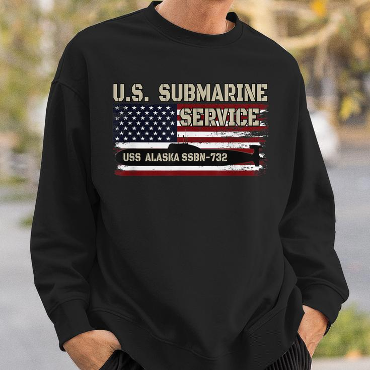 Uss Alaska Ssbn-732 Submarine Veterans Day Fathers Day Sweatshirt Gifts for Him