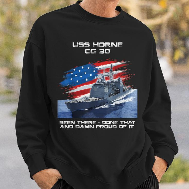 Uss Horne Cg-30 Class Cruiser American Flag Veteran Xmas Sweatshirt Gifts for Him